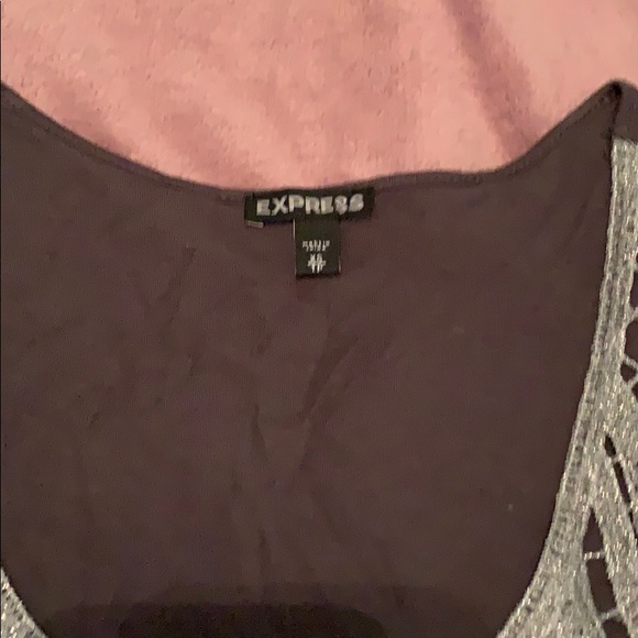 🔆SALE🔆Express Silver Sparkle Tank Top - Picture 2 of 4